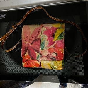 Patricia Nash floral cross body bag